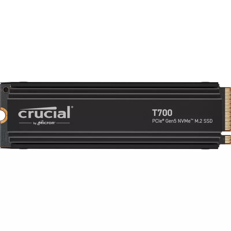 Crucial T700 with heatsink   2TB PCIe Gen5 NVMe M.2 SSD