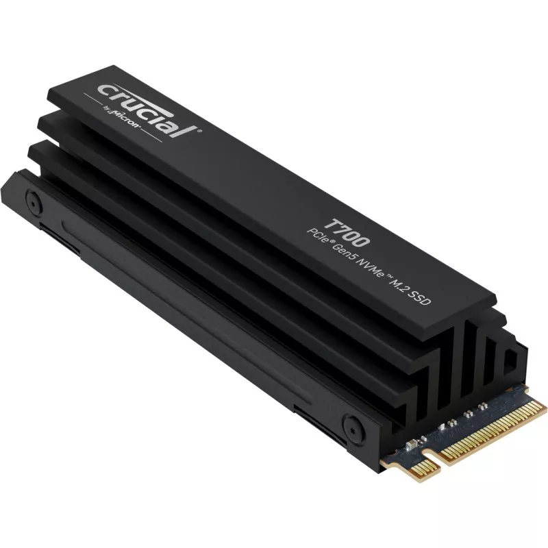 Crucial T700 with heatsink   1TB PCIe Gen5 NVMe M.2 SSD