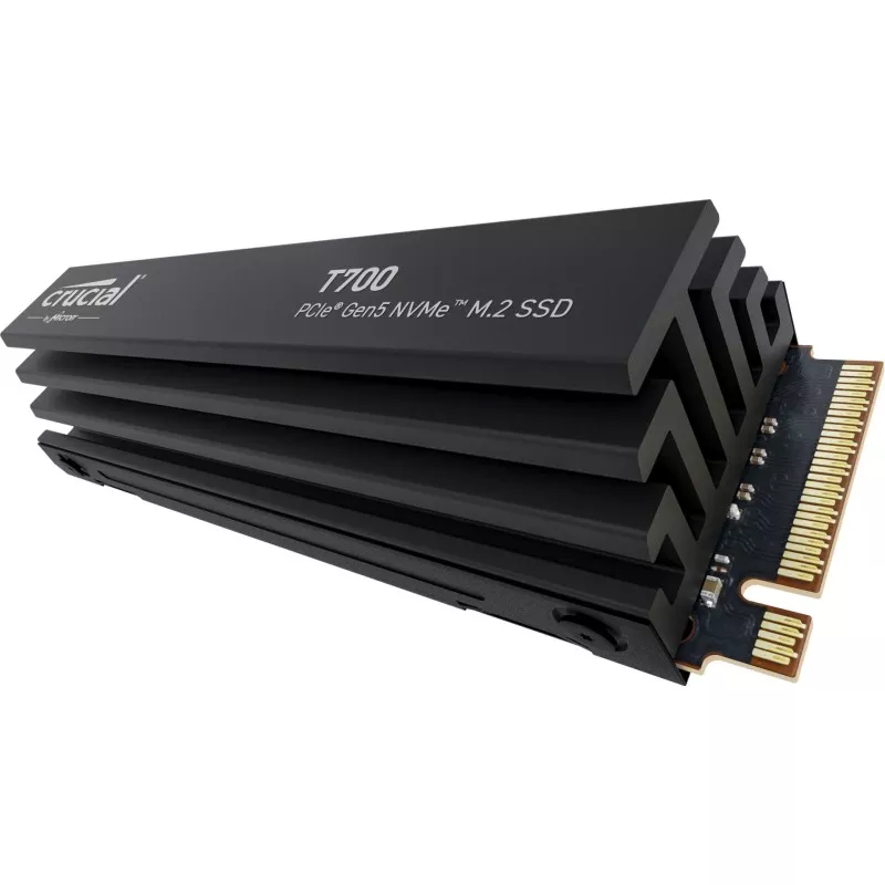 Crucial T700 with heatsink   2TB PCIe Gen5 NVMe M.2 SSD