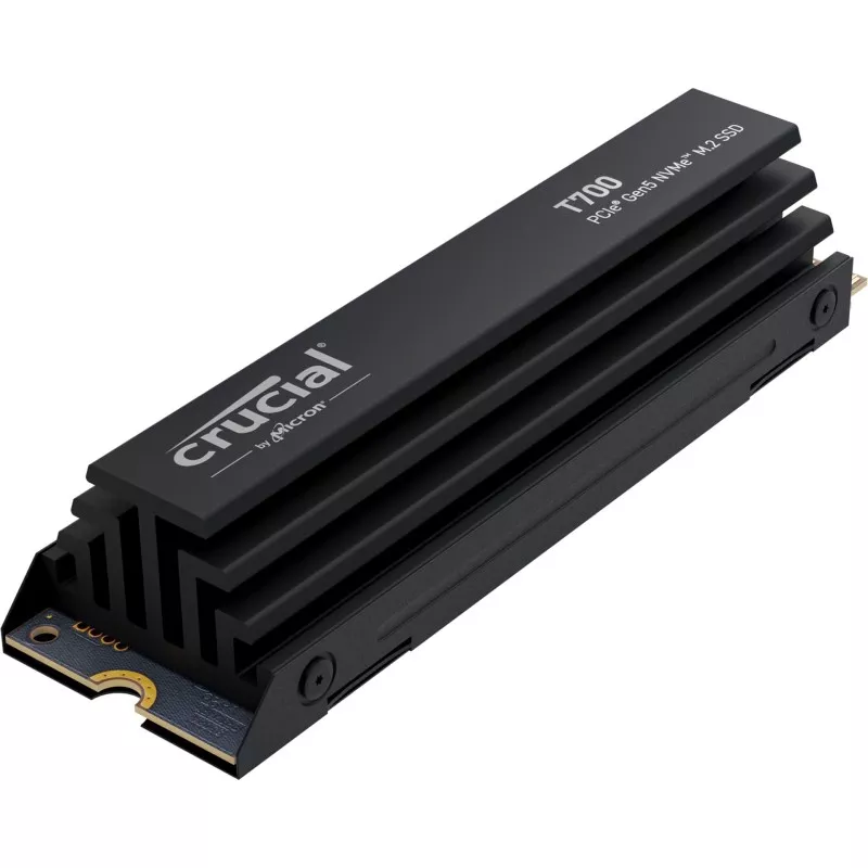 Crucial T700 with heatsink   1TB PCIe Gen5 NVMe M.2 SSD