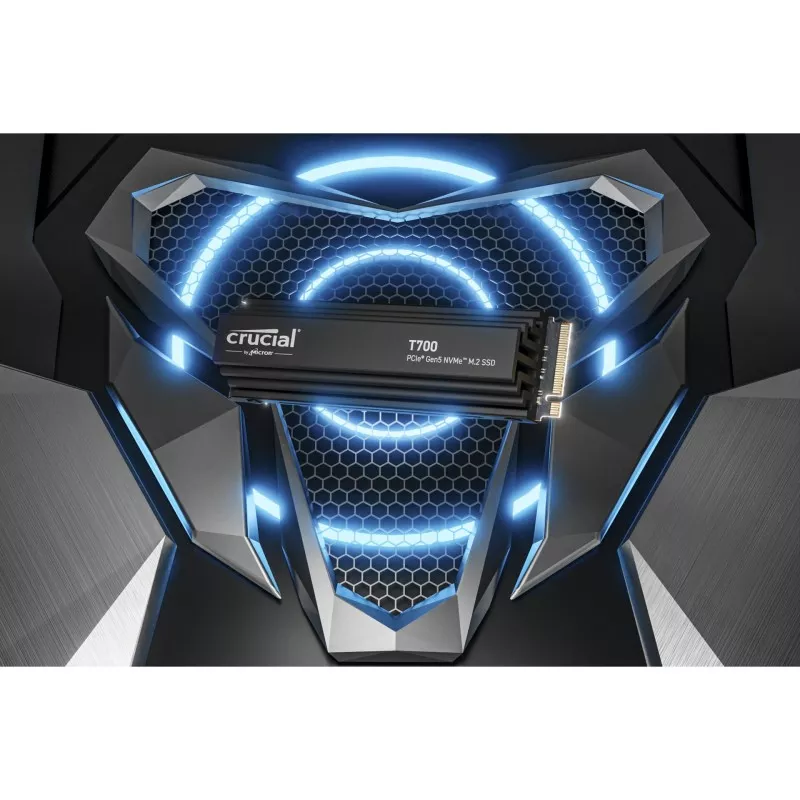 Crucial T700 with heatsink   1TB PCIe Gen5 NVMe M.2 SSD