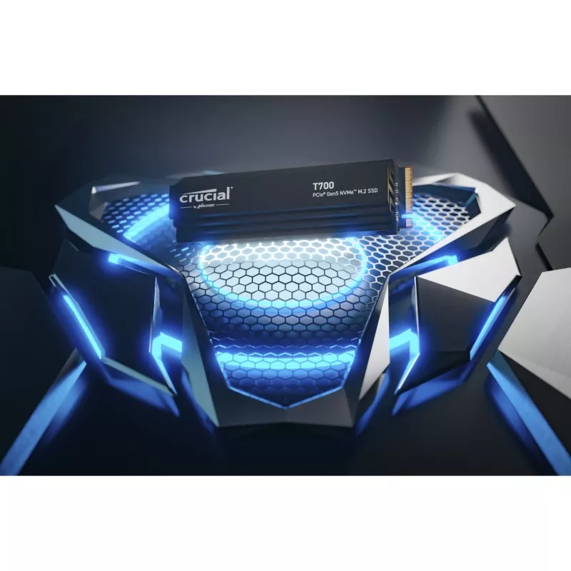 Crucial T700 with heatsink   2TB PCIe Gen5 NVMe M.2 SSD