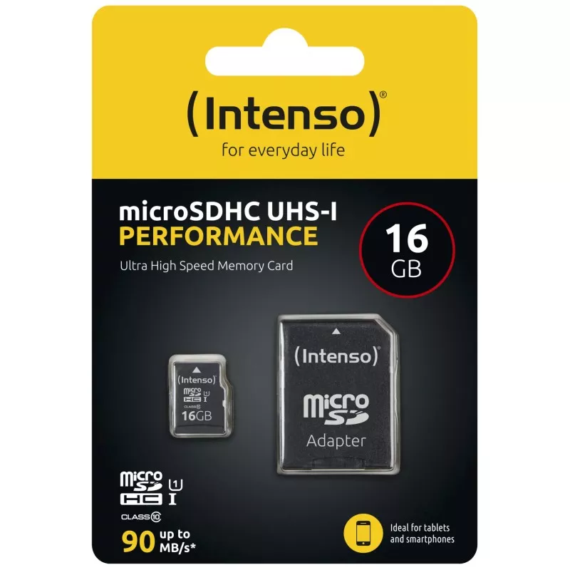 Intenso microSDHC           16GB Class 10 UHS-I U1 Performance