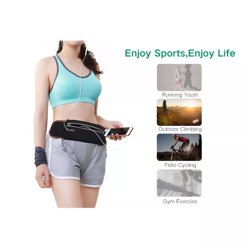 UGREEN Outdoor Running Waist Belt Pack Black
