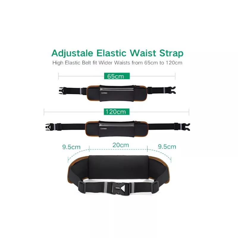 UGREEN Outdoor Running Waist Belt Pack Black