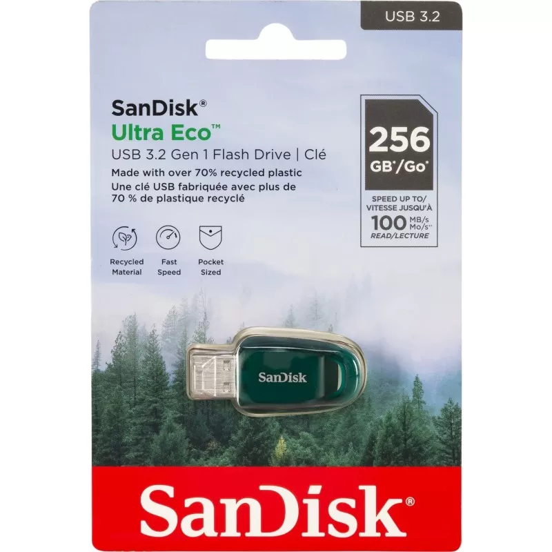 SanDisk Ultra Eco Drive    256GB USB 3.2 100MB/s  SDCZ96-256G-G46