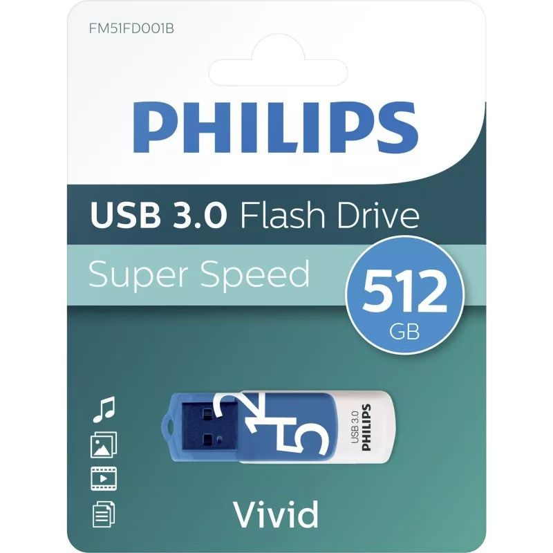 Philips USB 3.0            512GB Vivid Edition Spring Blue