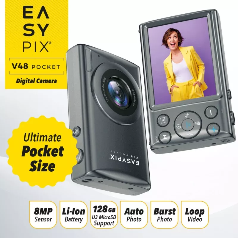 Easypix V48 Pocket anthrazit
