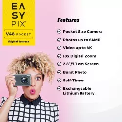Easypix V48 Pocket anthrazit