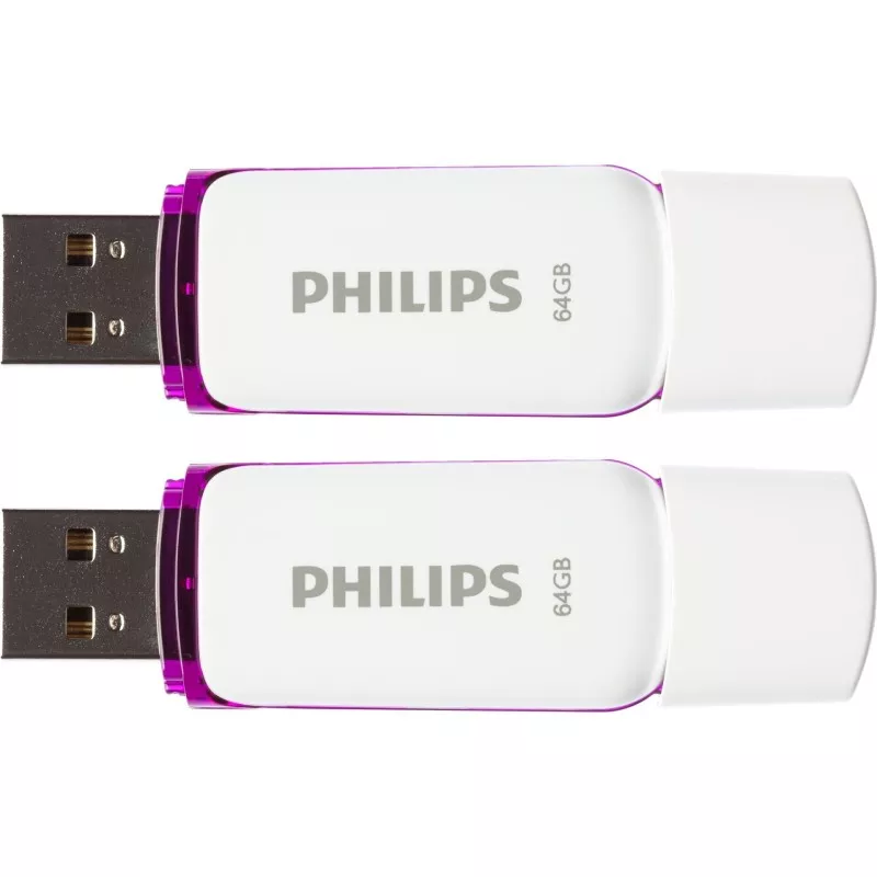 Philips USB 2.0 2-Pack      64GB Snow Edition Magic Purple