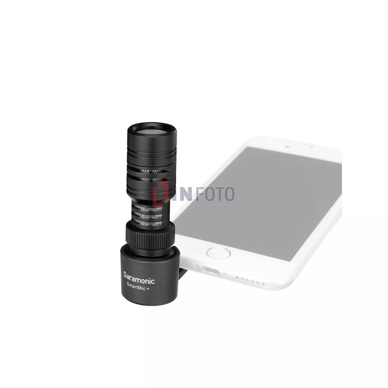 Mikrofon pojemnościowy Saramonic SmartMic+ do smartfonów ze złączem mini Jack TRRS