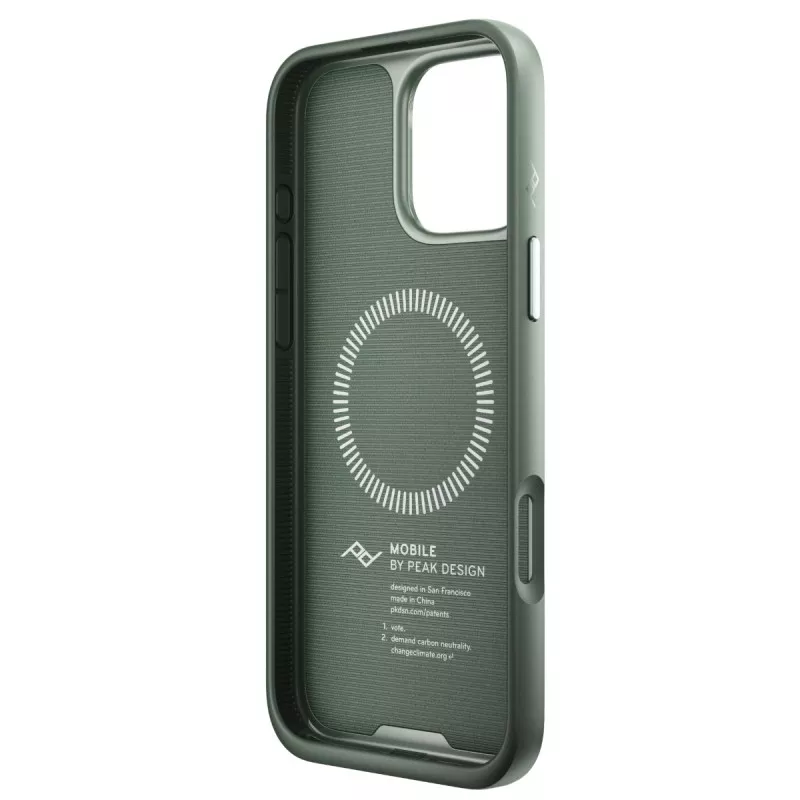 Peak Design Mobile Etui Everyday Case Fabric iPhone 16 Pro Max - Szarozielony