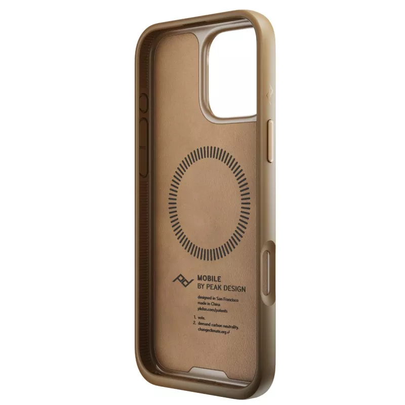 Peak Design Mobile Etui Everyday Case Clarino iPhone 16 Pro Max - Brązowy