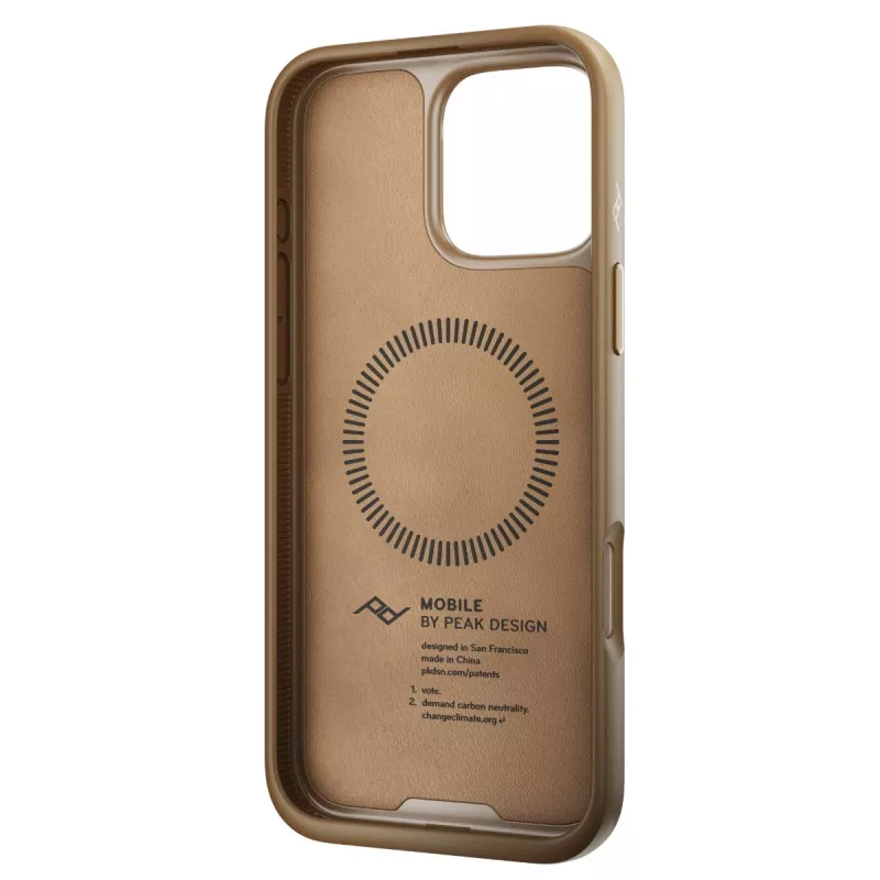Peak Design Mobile Etui Everyday Case Clarino iPhone 16 Pro Max - Brązowy