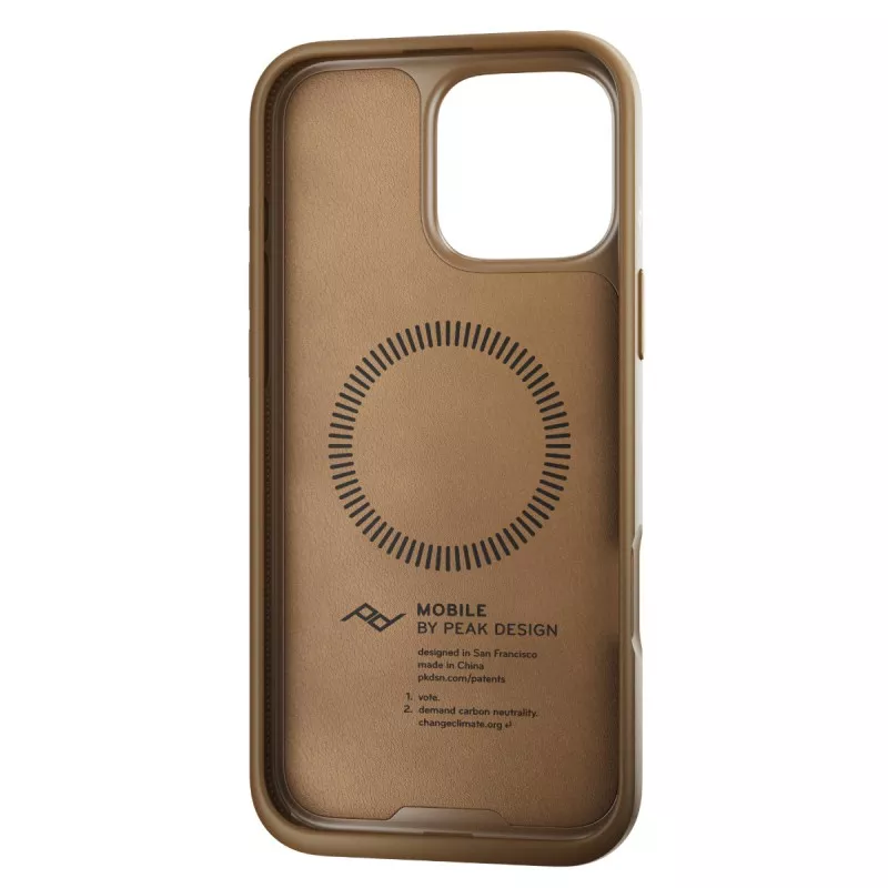 Peak Design Mobile Etui Everyday Case Clarino iPhone 16 Pro Max - Brązowy