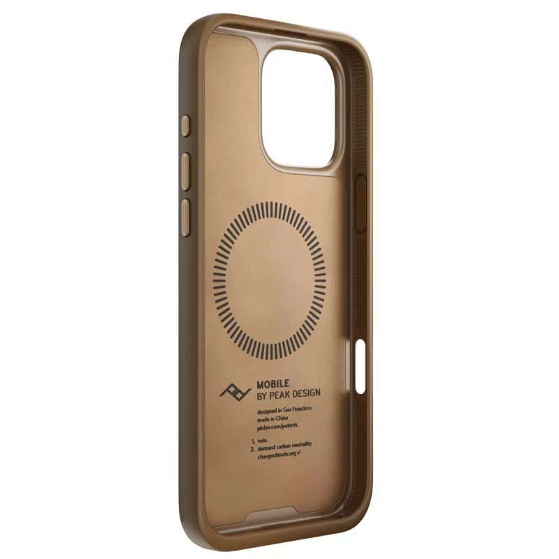 Peak Design Mobile Etui Everyday Case Clarino iPhone 16 Pro Max - Brązowy