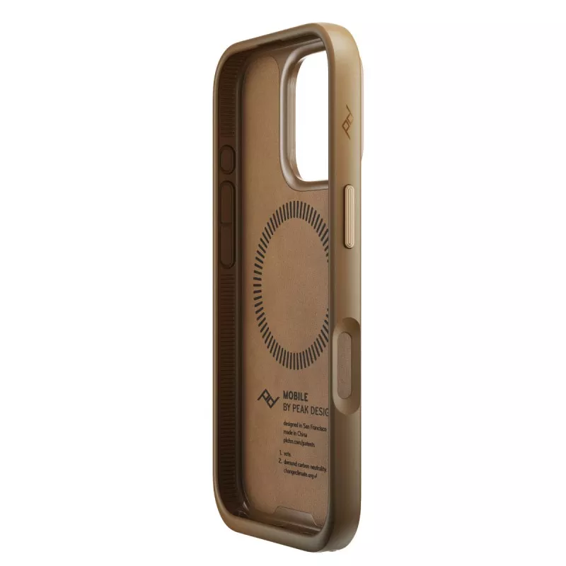 Peak Design Mobile Etui Everyday Case Clarino iPhone 16 Pro - Brązowy