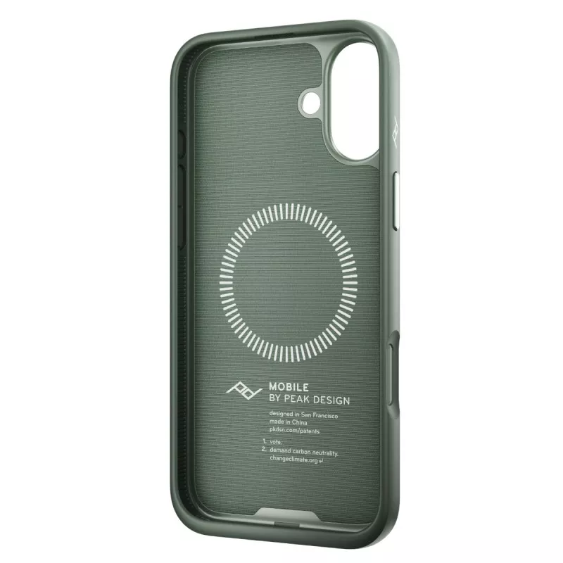 Peak Design Mobile Etui Everyday Case Fabric iPhone 16 Plus  - Szarozielony
