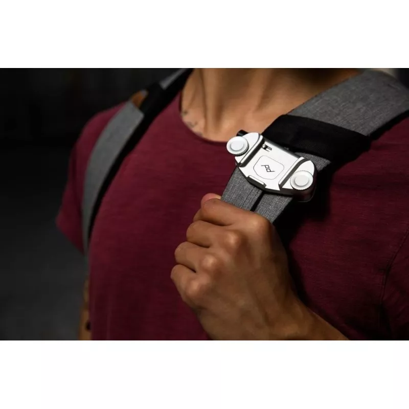 Uchwyt Peak Design Capture V3 z płytką standard - srebrny