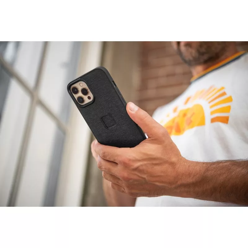 Peak Design Mobile Etui Everyday Case Fabric iPhone 15 Pro v2 - Szarozielone