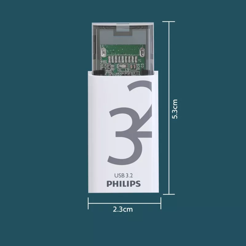 Philips USB 3.2             32GB Click Series Gen 1 USB-C