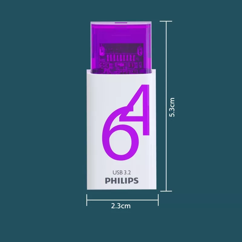 Philips USB 3.2             64GB Click Series Gen 1 USB-C