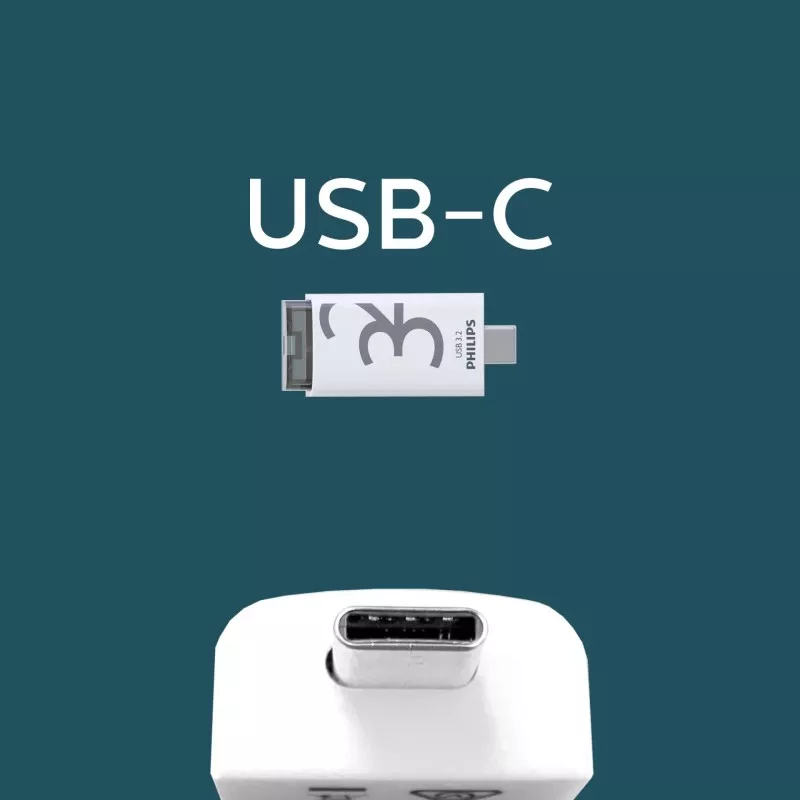 Philips USB 3.2             32GB Click Series Gen 1 USB-C