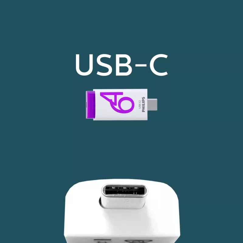 Philips USB 3.2             64GB Click Series Gen 1 USB-C