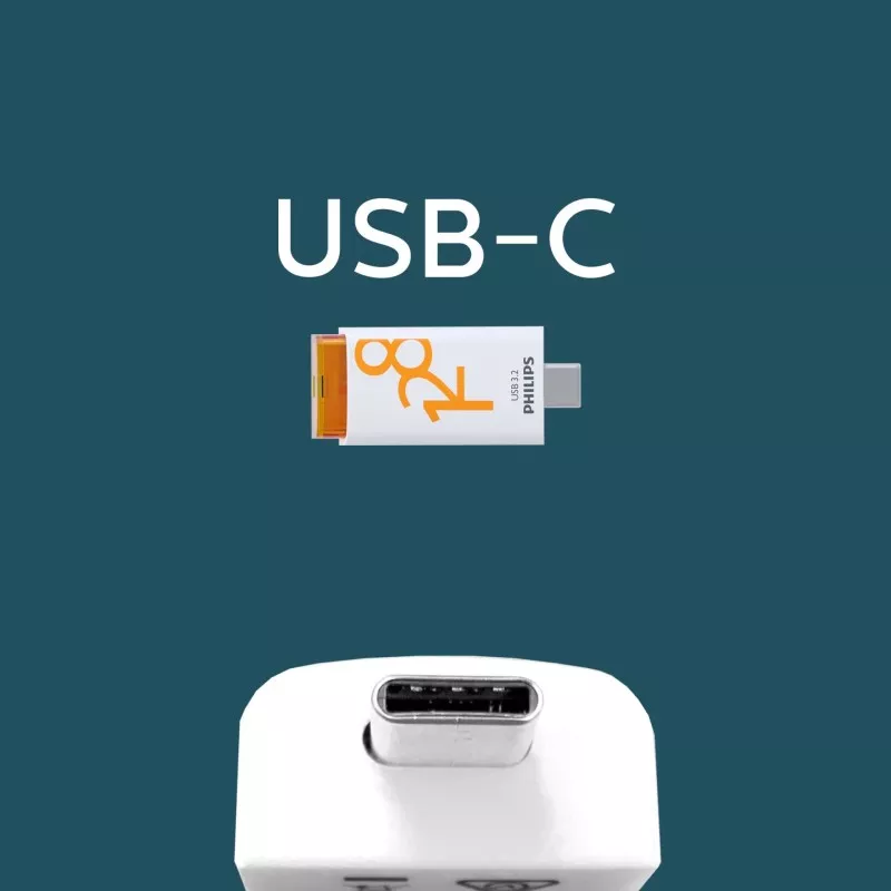 Philips USB 3.2            128GB Click Series Gen 1 USB-C