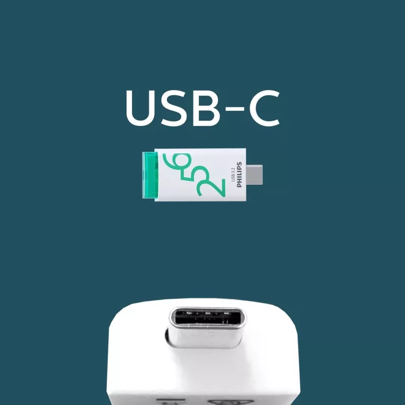 Philips USB 3.2            256GB Click Series Gen 1 USB-C
