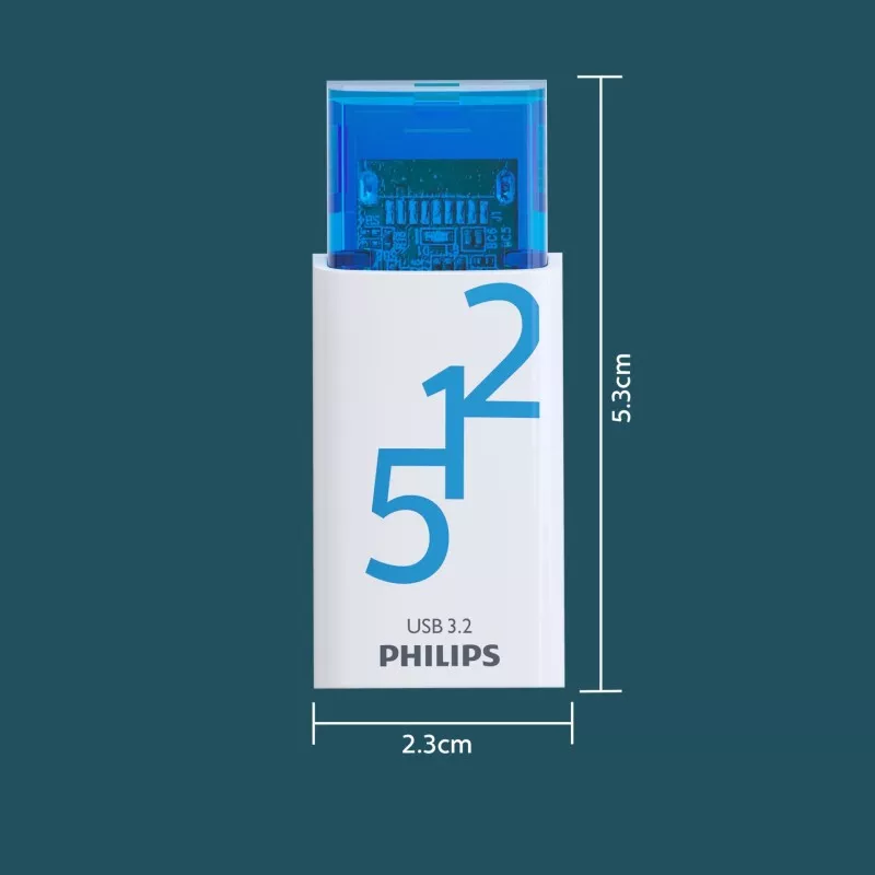 Philips USB 3.2            512GB Click Series Gen 1 USB-C