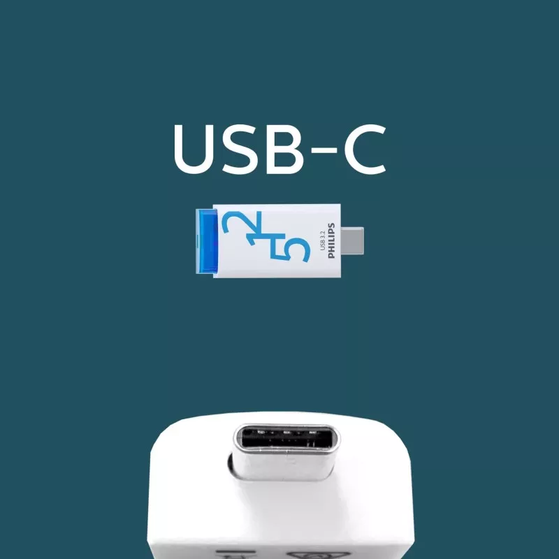 Philips USB 3.2            512GB Click Series Gen 1 USB-C