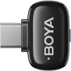 Boya Mini-12 Ultracompact 2.4GHz Wireless Microphone System with lightning+USB-C (Black)