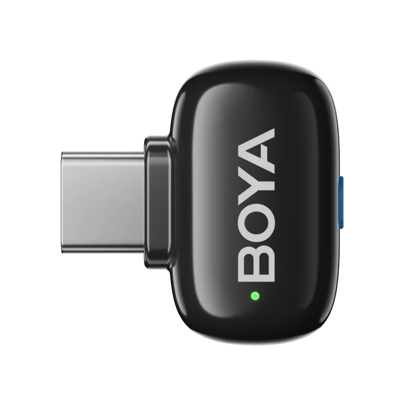 Boya Mini-12 Ultracompact 2.4GHz Wireless Microphone System with lightning+USB-C (Black)