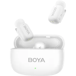 Boya Mini-13 Ultracompact 2.4GHz Wireless Microphone System with lightning+USB-C (White)