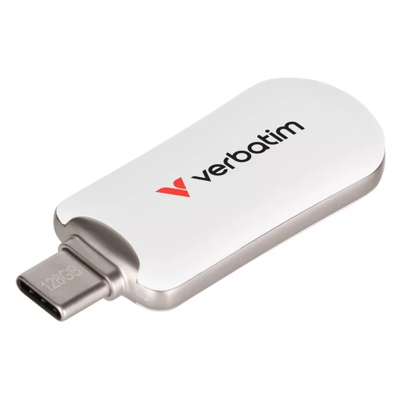 Verbatim Plectra White 128GB USB-C Flash Drive          30229
