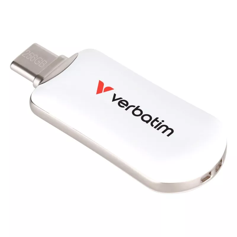 Verbatim Plectra White 256GB USB-C Flash Drive          30230