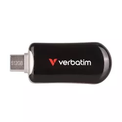 Verbatim Plectra Black 512GB USB-C Flash Drive          30227