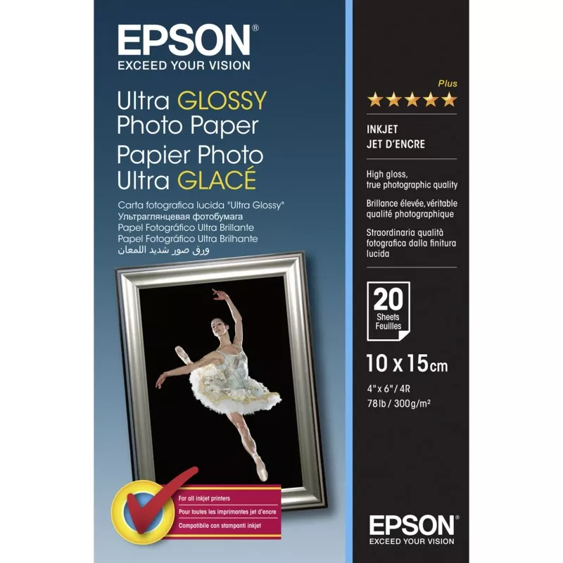 Epson Ultra Glossy Photo Paper 10x15 cm, 20 k., 300 g S 041926