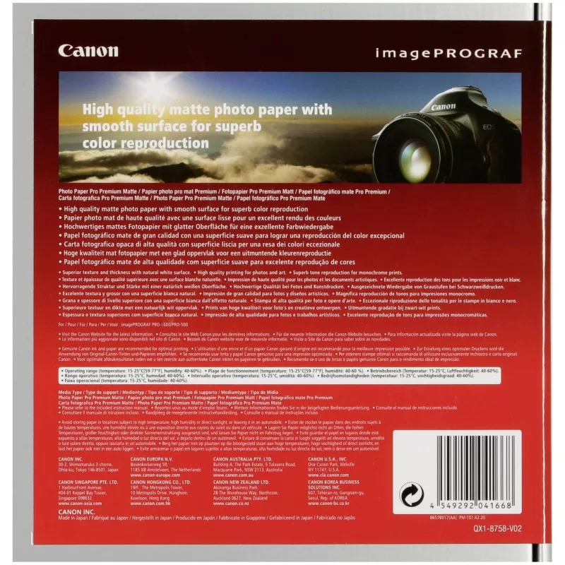 Canon PM-101 Pro Premium Matte A 2, 20 kartek, 210 g