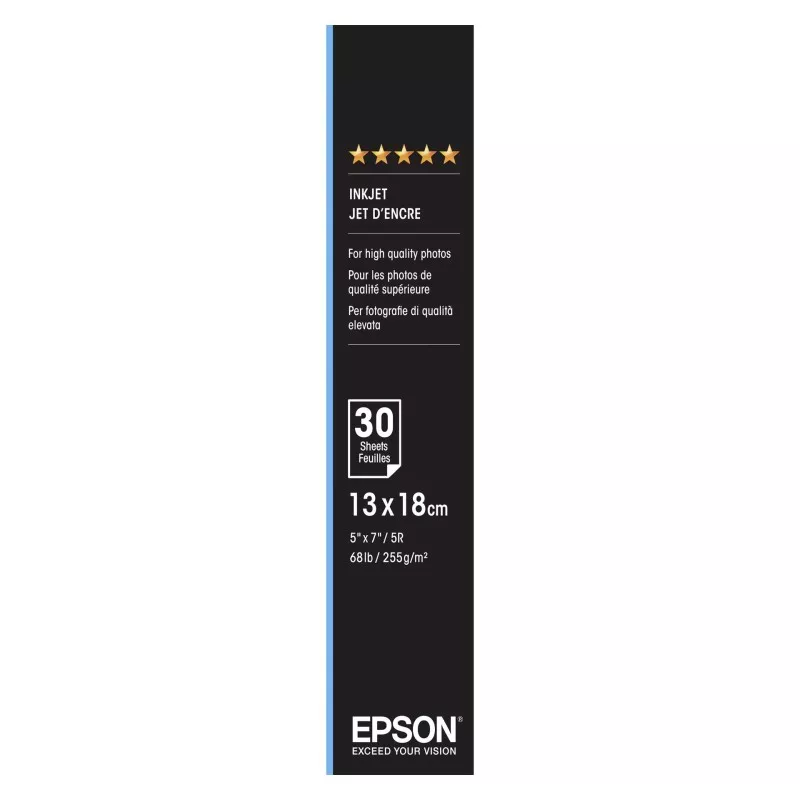 Epson Premium Glossy Photo Paper 13x18 cm, 30 kartek, 255 g