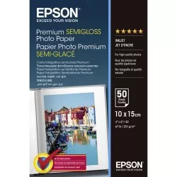 Epson Premium Semigloss Photo Paper 10x15, 50 kartek 251 g