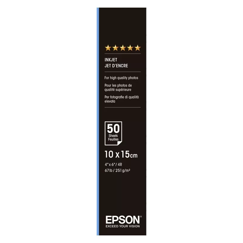 Epson Premium Semigloss Photo Paper 10x15, 50 kartek 251 g