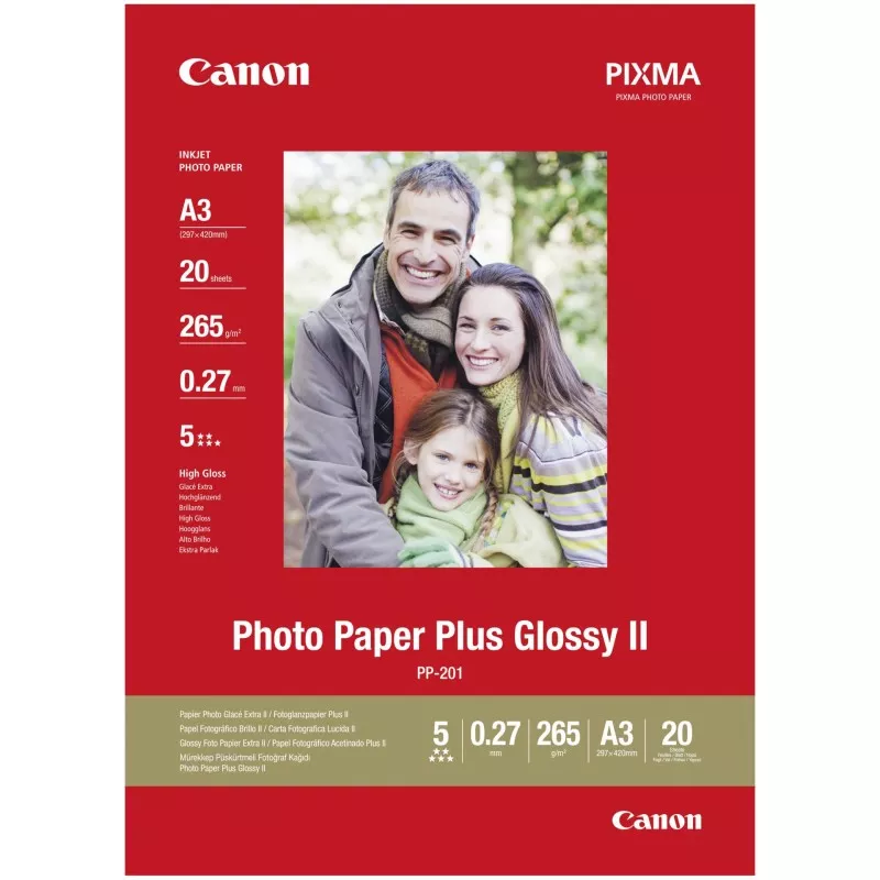 Canon PP-201 A 3 20 kartek 265 g Photo Paper Plus Glossy II