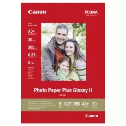 Canon PP-201 A 3+ 20 kartek 265g Photo Paper Plus Glossy II