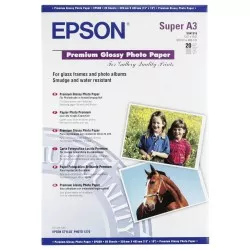 Epson Premium Glossy Photo Paper A 3+, 20 kartek, 255 g S 041316