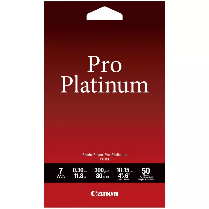 Canon PT-101 10x15 cm, 50 arkus. Photo Paper Pro Platinum   300 g