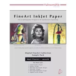 Hahnemühle Digital FineArt A 4 Testpack matt, glatkie papiery