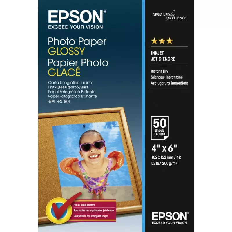 Epson Photo Paper Glossy 10x15 cm 50 kartek 200 g