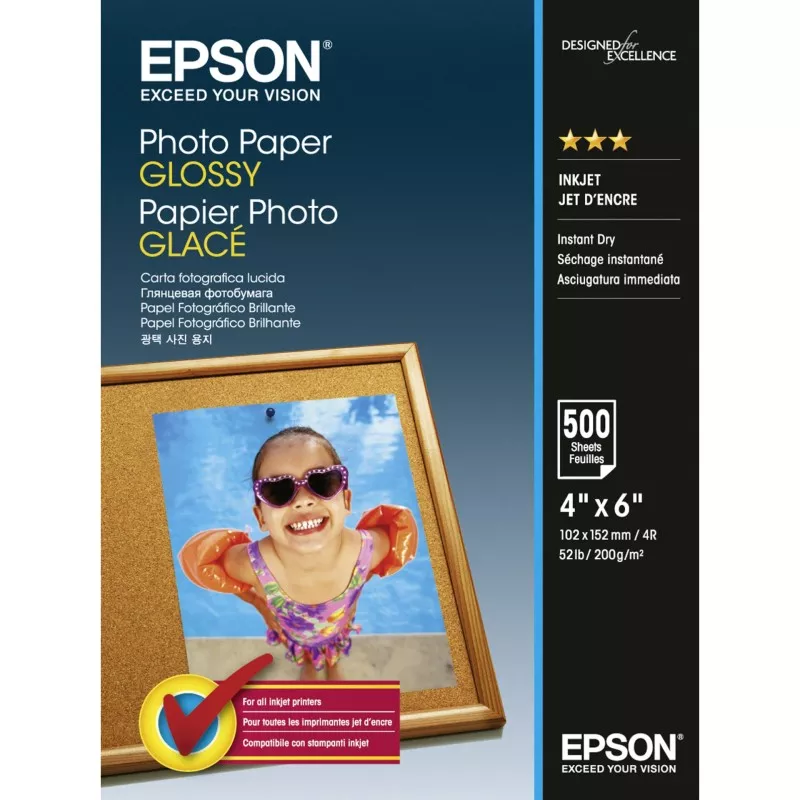 Epson Photo Paper Glossy 10x15 cm 500 kartek 200 g